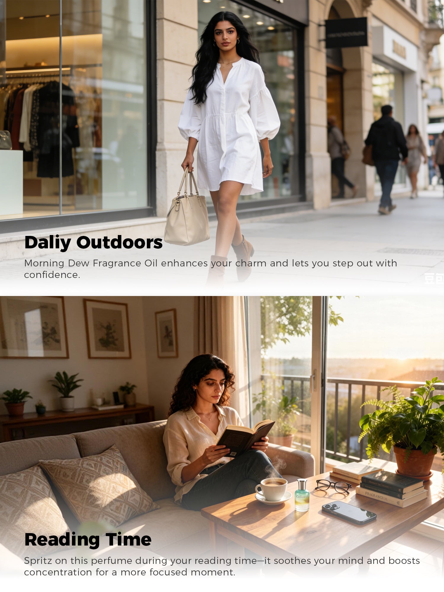 Cellestoi Morning Dew Fragrance Oil 40ml | Clean & Crisp | Floral Green Woody | Alcohol-Free | 24h Long Lasting