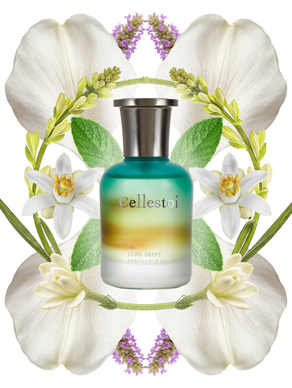 Cellestoi Luna Drift Fragrance Oil | Floral Chypre Woody | Bright & Elegant | Alcohol-Free 40ml