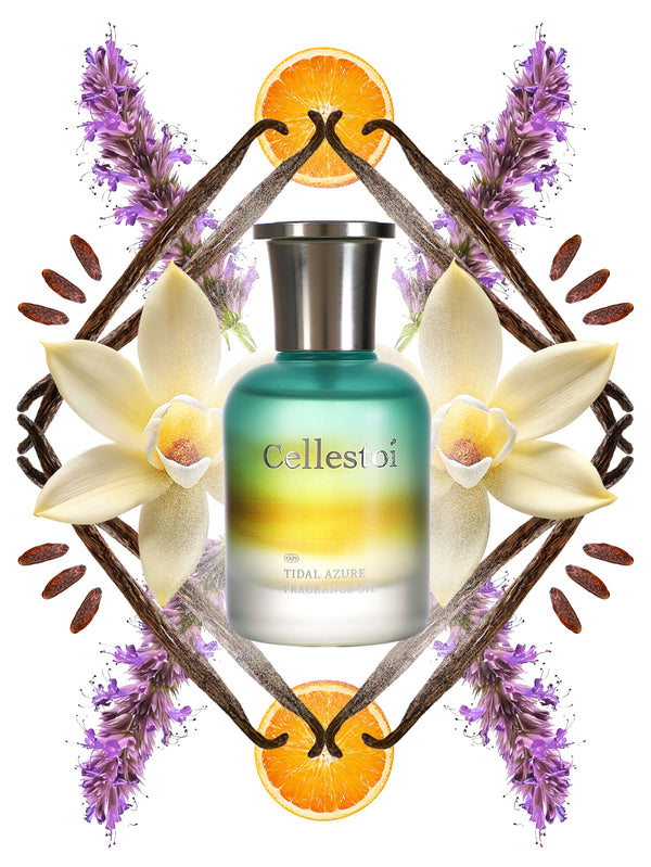 Cellestoi Tidal Azure Fragrance Oil 40ml | Warm & Long-Lasting | Woody Aquatic Chypre  | Alcohol-Free